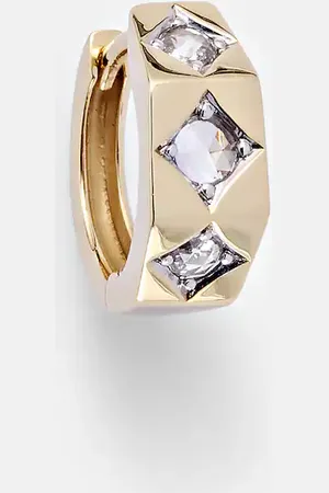Marie Lichtenberg Einzelner Ohrring Ecrou Small aus 18kt Gelbgold mit Diamanten