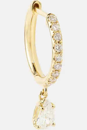 Anita Einzelner Ohrring aus 18kt Gelbgold mit Diamanten