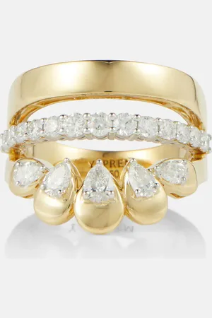 Yeprem Ring aus 18kt Gellbgold mit Diamanten