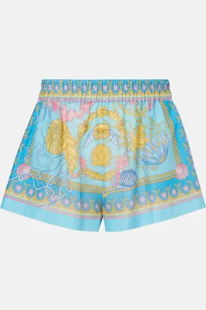 VERSACE Shorts Waterproof Barocco aus Baumwolle und Seide