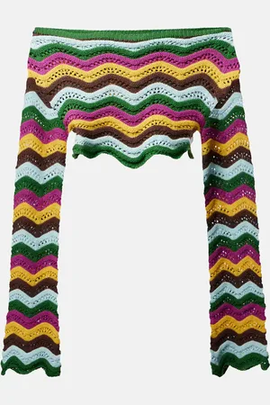 Bananhot Cropped-Top Helena aus Häkelstrick