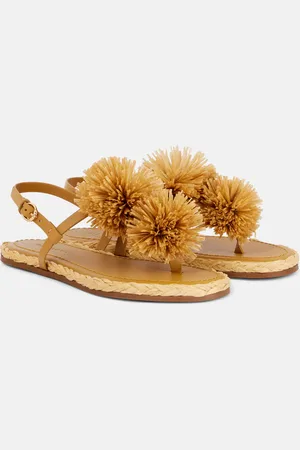 ULLA JOHNSON Espadrille-Sandalen aus Leder