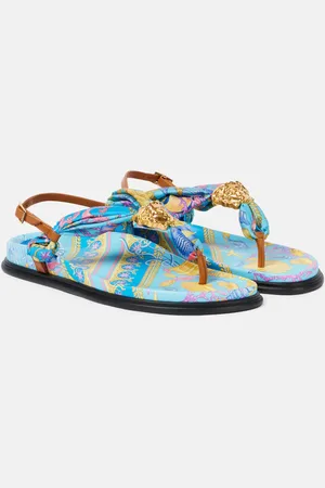VERSACE Bedruckte Zehensandalen La Medusa