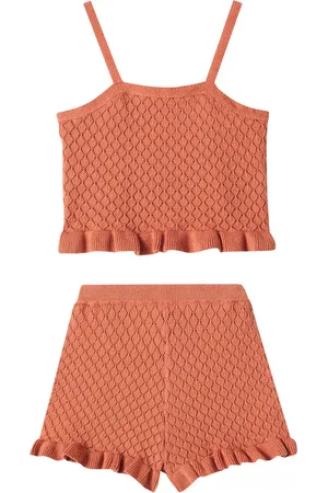 Rylee + Cru Set aus Top und Shorts aus Häkelstrick