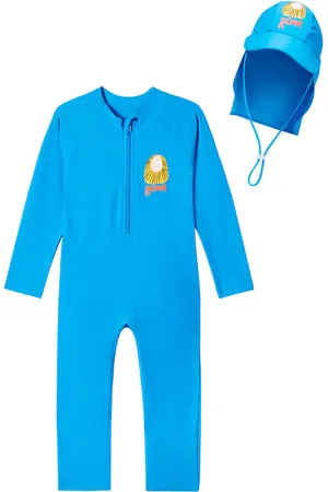 Jelly Mallow Set Lion aus Rashguard-Badeanzug und Hut