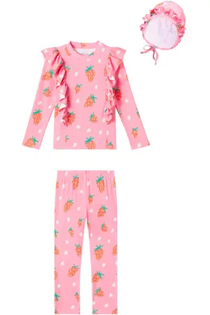 Jelly Mallow Set Strawberry aus Rashguard, Hose und Mütze