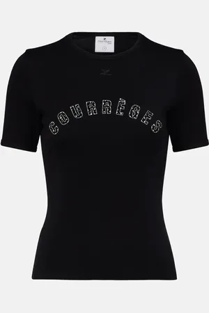 Courrèges Courrèges Bedrucktes T-Shirt Medusa aus Baumwolle
