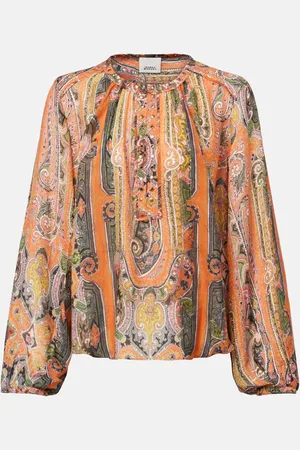 Isabel Marant Bedrucktes Top May aus Seide