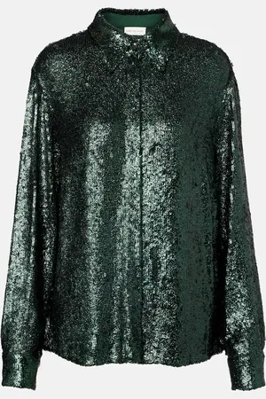DRIES VAN NOTEN Hemd mit Pailletten