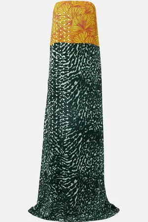 DRIES VAN NOTEN Bedruckte Robe aus Georgette