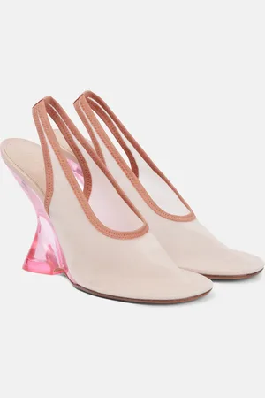 DRIES VAN NOTEN Slingback-Wedges mit Leder