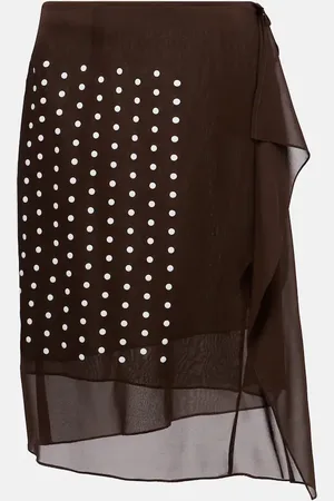 DRIES VAN NOTEN Midirock aus einem Seidengemisch