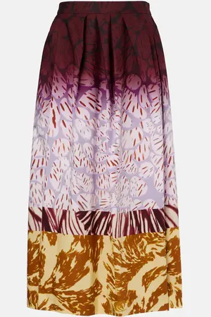 DRIES VAN NOTEN Bedruckter Maxirock aus Baumwolle