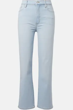 Frame High-Rise Straight Jeans Le Sleek