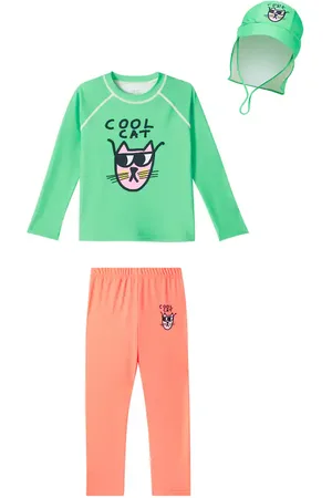 Jelly Mallow Set aus Rashguard, Hose und Hut
