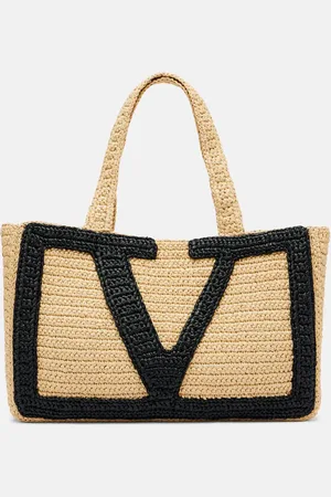 VALENTINO GARAVANI Tote Viva Superstar Large aus Häkelstrick