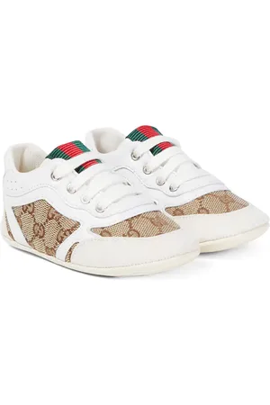 Gucci Baby Sneakers Gucci Re-Web mit Leder