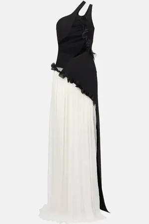 Nensi Dojaka One-Shoulder-Maxikleid