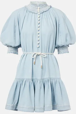 ZIMMERMANN Minikleid Ascension aus Denim