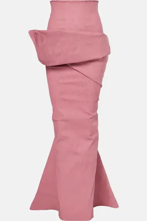 Rick Owens Maxirock aus einem Baumwollgemisch