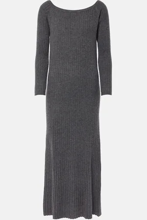 Lisa Yang Midikleid Nari aus Rippstrick