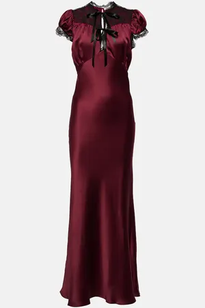 RODARTE Maxikleid aus Seidensatin