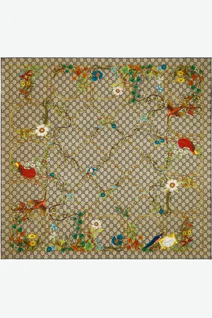 Gucci Bedrucktes Tuch aus Seiden-Twill