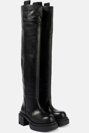 Rick Owens Overknee-Stiefel Wader aus Leder