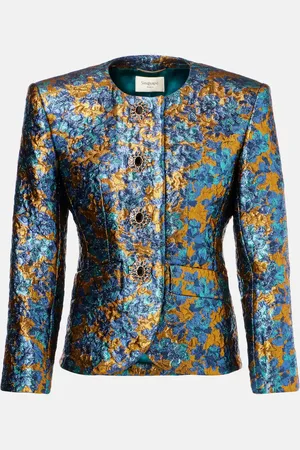 Saint Laurent Jacke aus Brokat