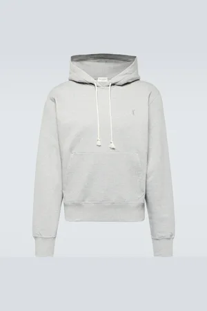 Saint Laurent Hoodie Cassandre aus Baumwoll-Fleece