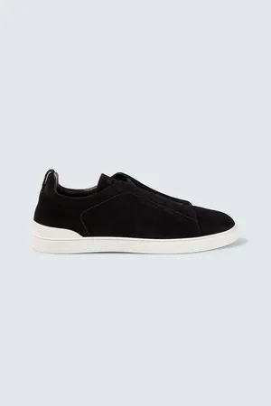 Ermenegildo Zegna Sneakers Triple Stitch aus Veloursleder