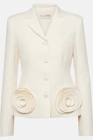 VALENTINO Verzierter Blazer aus Crepe Couture