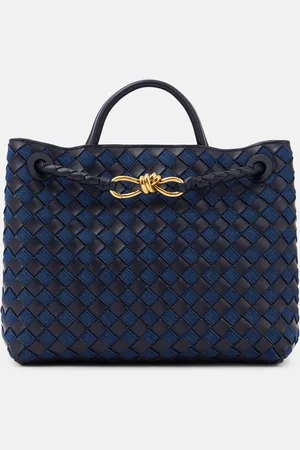 Bottega Veneta Tote Andiamo Medium aus Leder und Denim