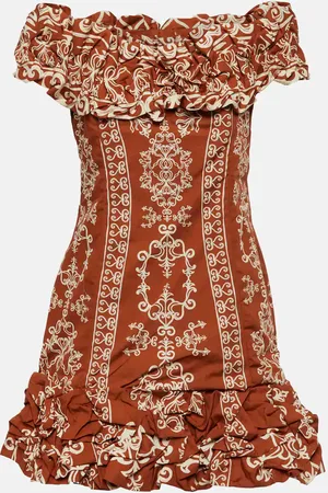 Agua by Agua Bendita Minikleid Jardin Calados aus Baumwollpopeline