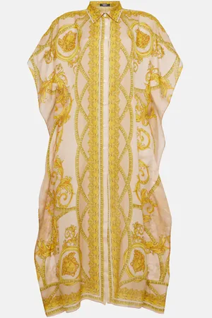 VERSACE Maxikleid Barocco aus Baumwolle und Seide
