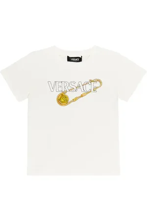 VERSACE T-Shirt Safety Pin aus Baumwoll-Jersey