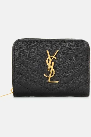 Saint Laurent Portemonnaie Monogram Compact aus Leder