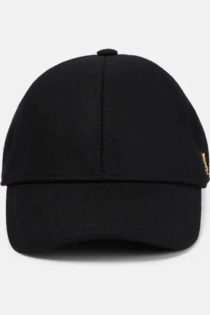 Saint Laurent Baseballcap aus einem Wollgemisch