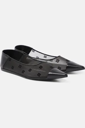 Givenchy Ballerinas 4G aus Mesh mit Leder
