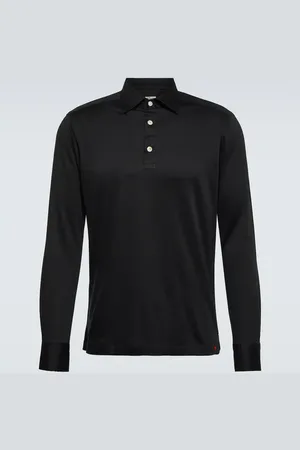 Kiton Polohemd aus Baumwollpopeline