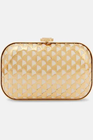 Bvlgari Clutch Calla mit Leder