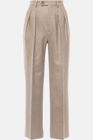 Loro Piana High-Rise-Hose aus Wolle und Kaschmir