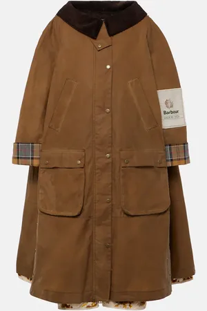 Erdem X Barbour Oversize-Mantel aus Baumwolle und Leinen