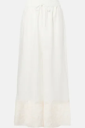 ALÉMAIS Alémais Bestickte Culottes aus Leinen