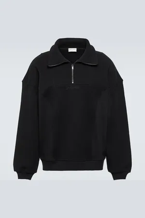 Saint Laurent Sweatshirt aus Baumwoll-Fleece