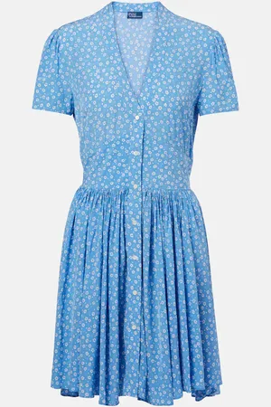 Ralph Lauren Hemdblusenkleid aus Crêpe
