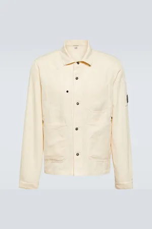 C.P. Company Hemdjacke aus Baumwolle und Leinen