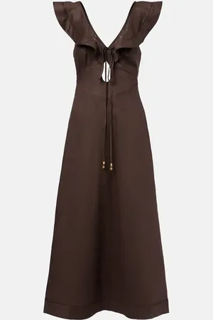 ZIMMERMANN Midikleid Rhiannon aus Leinen