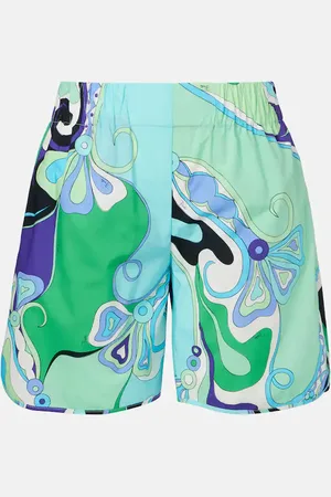 Puccini High-Rise Shorts Orchidee aus Baumwolle