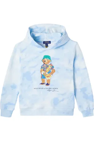Ralph Lauren Hoodie Polo Bear aus einem Baumwollgemisch